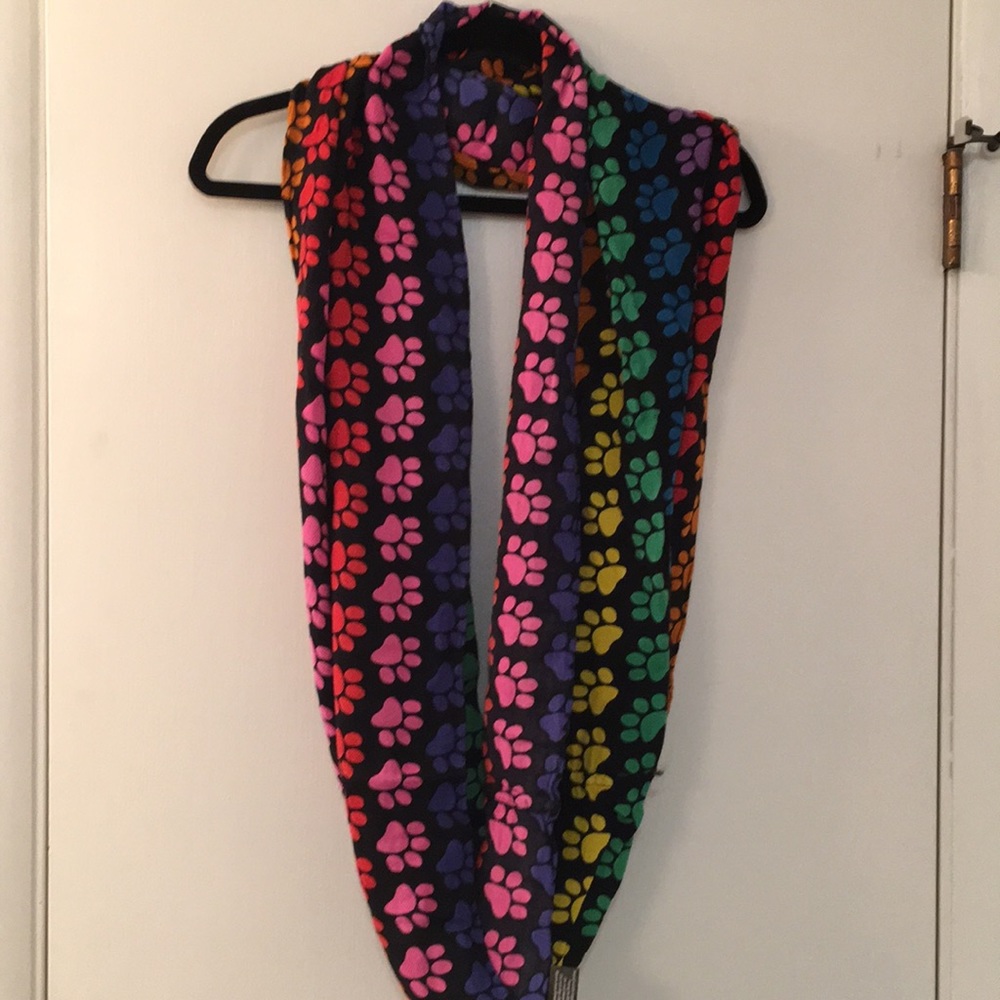 Paw Print Infinity Scarf